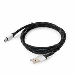 GEMBIRD CCP-USB2-AMCM-2.5M Gembird kabel USB-C 2.0 (AM/CM) metalowe wtyki, oplot nylonowy, 2.5m, czarny