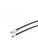 Kabel GEMBIRD USB-C 2.0 metalowe wtyki nylonowy oplot 2.5m czarny