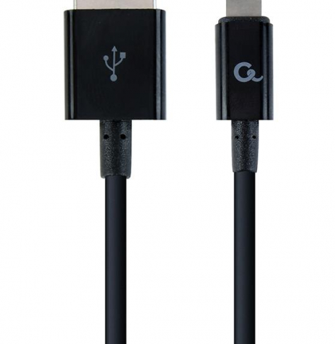 GEMBIRD CC-USB2P-AMLM-1M Gembird Kabel USB do 8-pin, ładowanie transmisja (Ipad,Iphone5/6/7/8/X),1m,czarn
