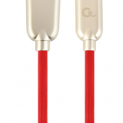 GEMBIRD CC-USB2R-AMLM-1M-R Gembird Kabel Premium USB do 8-pin (metalowe wtyki, kabel gumowany) 1m, czerwony
