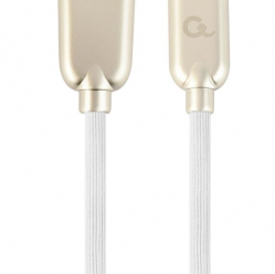 Kabel GEMBIRD Premium USB 8-pin 1m biały metalowe wtyki gumowany