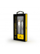 Kabel GEMBIRD premium micro USB 2.0 AM-MBM5P metalowe wtyki oplot 2m srebrny/biały