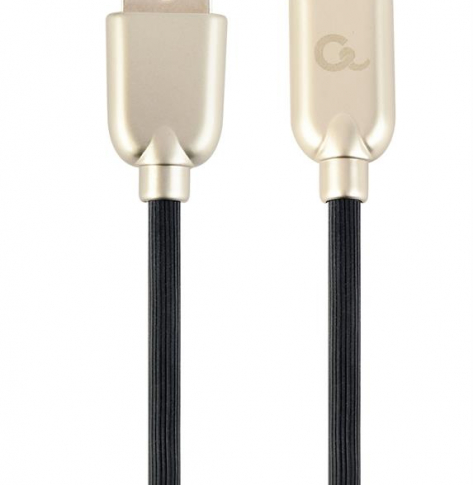 GEMBIRD CC-USB2R-AMmBM-1M Gembird kabel micro USB 2.0 AM-MBM5P (metalowe wtyki, kabel gumowany) 1m, czarny