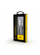 Kabel GEMBIRD micro USB 2.0 AM-MBM5P metalowe wtyki gumowany 2m czarny