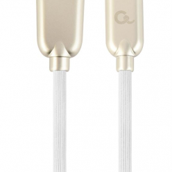 GEMBIRD CC-USB2R-AMmBM-1M-W Gembird kabel micro USB 2.0 AM-MBM5P (metalowe wtyki, kabel gumowany) 1m, biały
