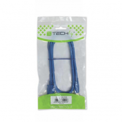 TECHLY 304857 Techly Kabel USB 3.0 SuperSpeed, A męski na micro-B męski, 50 cm, niebieski