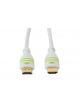 Kabel HDMI Techly monitorowy M/M 1.4 Ethernet 3D 4K, 2m, biały