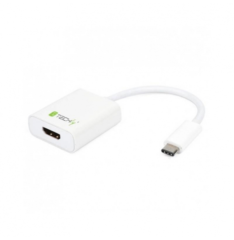 Adapter USB-C 3.1 na HDMI M/Ż, biały Techly