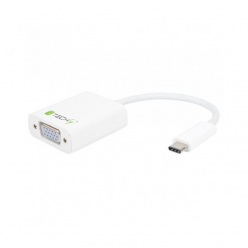 TECHLY 020423 Techly Adapter USB-C 3.1 na VGA M/Ż, biały