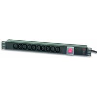 Listwa zasilająca rack Techly Pro 19 1U do UPS 250V/10A 10 gniazd C13 wtyk C14