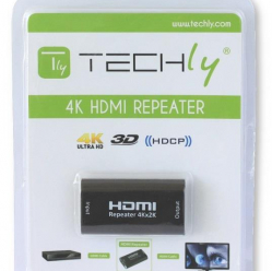 Wzmacniacz sygnału HDMI (Repeater) 4K do 40m - TECHLY, czarny