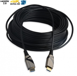 Kabel Aktywny optyczny HDMI-HDMI M/M v2.0 Ethernet 3D 4K 10m czarny