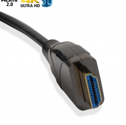 Kabel Aktywny optyczny HDMI-HDMI M/M v2.0 Ethernet 3D 4K 10m czarny