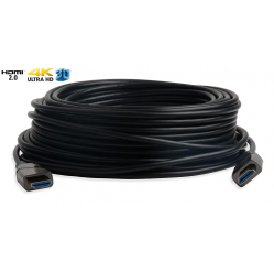 Kabel Aktywny optyczny HDMI-HDMI M/M v2.0 Ethernet 3D 4K 10m czarny