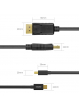 Kabel UNITEK miniDisplayPort - DisplayPort M/M, 3m