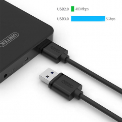 Kabel UNITEK USB 3.0 microUSB Typ-B - USB, 2.0m