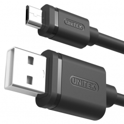 Kabel UNITEK USB 2.0-micro M/M, 1,5m; Y-C434GBK