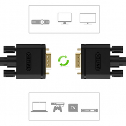 UNITEK Y-C505 Unitek Kabel VGA HD15 M/M 5m, Premium, Y-C505
