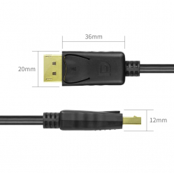 Kabel DisplayPort UNITEK M/M, 2,0m