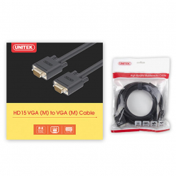 UNITEK Y-C507G Unitek Kabel VGA HD15 M/M 15m, Premium, Y-C507