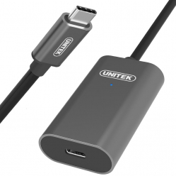 Wzmacniacz UNITEK sygnału USB 3.1 Typ-C, 5m, M/F