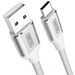 Kabel UNITEK USB typ-C 2.0 Silver