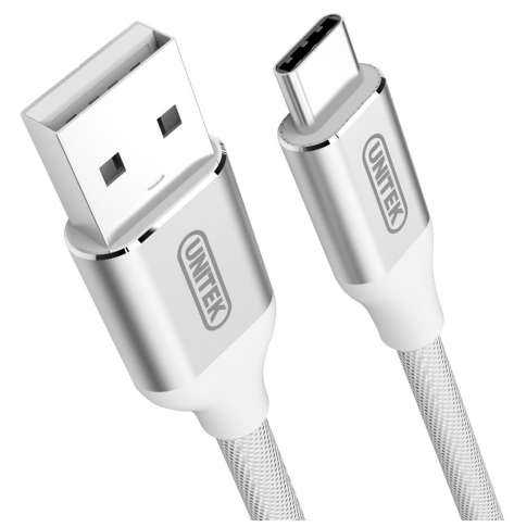 Kabel UNITEK USB typ-C 2.0 Silver