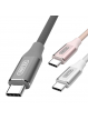UNITEK Y-C4025ASL Unitek Kabel USB - USB typ-C 2.0 Silver, Y-C4025ASL