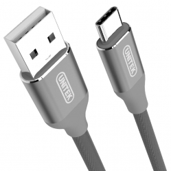 Kabel USB typ-C 2.0 Gray Unitek Y-C4025AGY