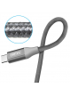 UNITEK Y-C4025AGY Unitek Kabel USB - USB typ-C 2.0 Gray, Y-C4025AGY