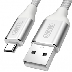 Kabel UNITEK USB - microUSB 2.0 Silver