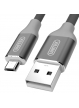 UNITEK Y-C4026AGY Unitek Kabel USB - microUSB 2.0 Gray, Y-C4026AGY