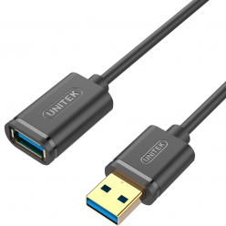 UNITEK Y-C458GBK Unitek przedłużacz USB3.0 AM-AF, 1,5m; Y-C458GBK