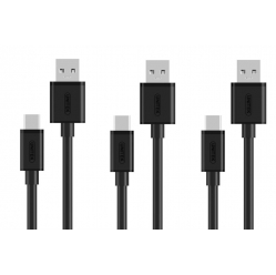 Przewód UNITEK USB 2.0 - microUSB; 3x 0,3m