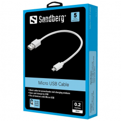 SANDBERG 441-18 Sandberg Kabel MicroUSB Sync/Charge 0.2m