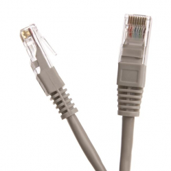 Patchcord START.LAN RJ45 kat.6 UTP 7.5m szary