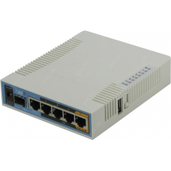 Router MikroTik hAP ac RouterOS L4 128MB RAM, 5xGig LAN, 2.4/5GHz 802.11ac, 1xUSB,1xSFP