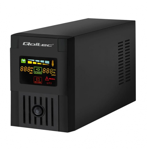 UPS Qoltec MONOLITH 1000VA 600W LCD USB