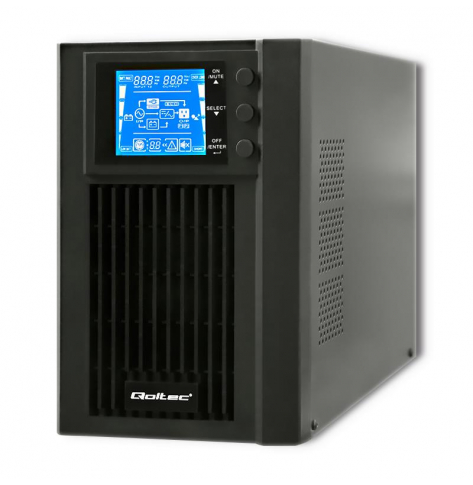 UPS QOLTEC UPS On-line 1kVA 800W LCD USB