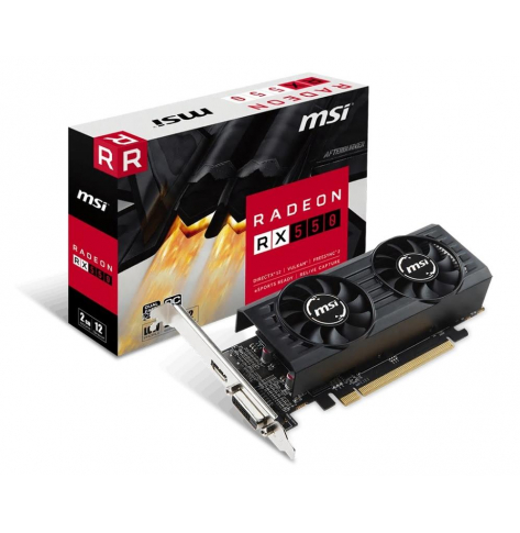 Karta graficzna MSI Radeon RX 550 2G GDDR5 1203 MHz 7000 MHz HDMI DL-DVI-D