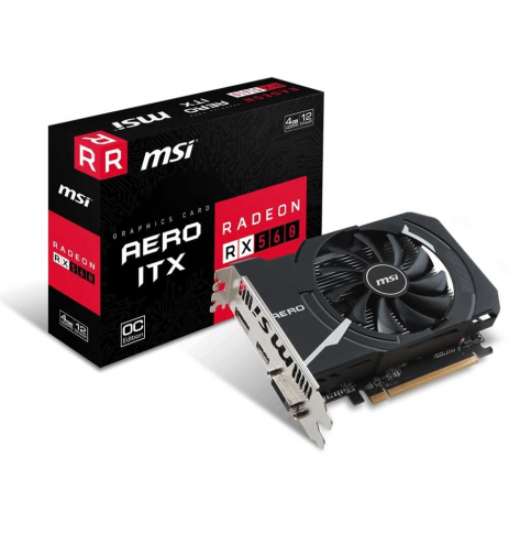 Karta graficzna MSI Radeon RX 560 AERO ITX 4GB OC 4GB DL-DVI-D HDMI DP ATX FAN