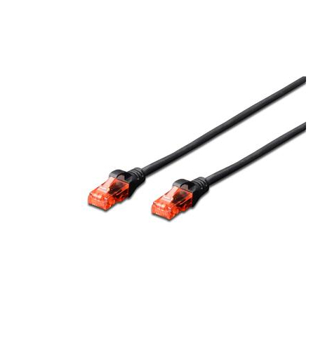 Kabel DIGITUS DK-1612-050/BL patch cord UTP CAT.6 czarny 5,0 m 15 LGW