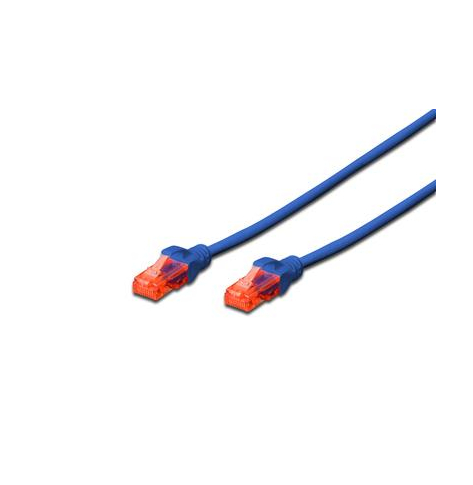 DIGITUS DK-1512-015/B Kabel Digitus patch cord UTP, CAT.5E, niebieski, 1,5m, 15 LGW