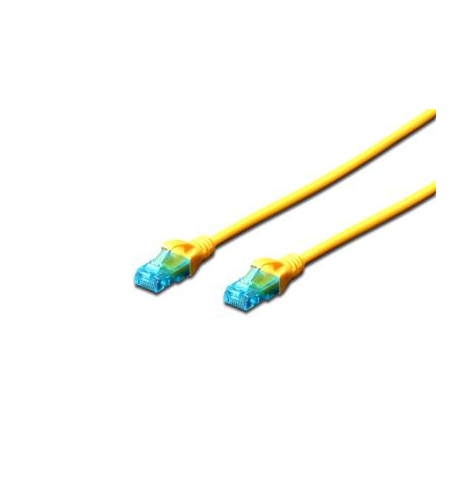 DIGITUS DK-1512-015/Y Kabel Digitus patch cord UTP, CAT.5E, żółty, 1,5 m, 15 LGW