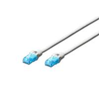 Kabel DIGITUS RJ45-RJ45 kat.5e U/UTP AWG 26/7 PVC 7m biały 1szt