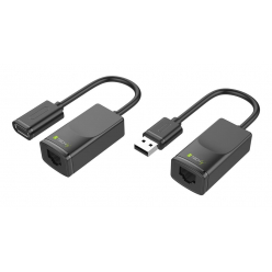 TECHLY 103199 Techly Przedłużacz extender USB po kablu sieciowym RJ45 do 60m