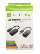 Przedłużacz USB Techly extender RJ45 do 60m.