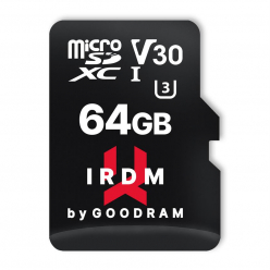 Karta Pamięci GOODRAM  IRDM Micro SDXC 64GB UHS-I U3 V30 + adapter