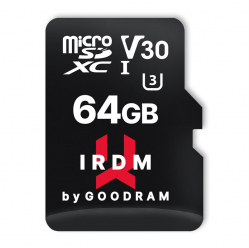 Karta Pamięci GOODRAM  IRDM Micro SDXC 64GB UHS-I U3 V30 + adapter