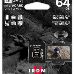 Karta Pamięci GOODRAM  IRDM Micro SDXC 64GB UHS-I U3 V30 + adapter